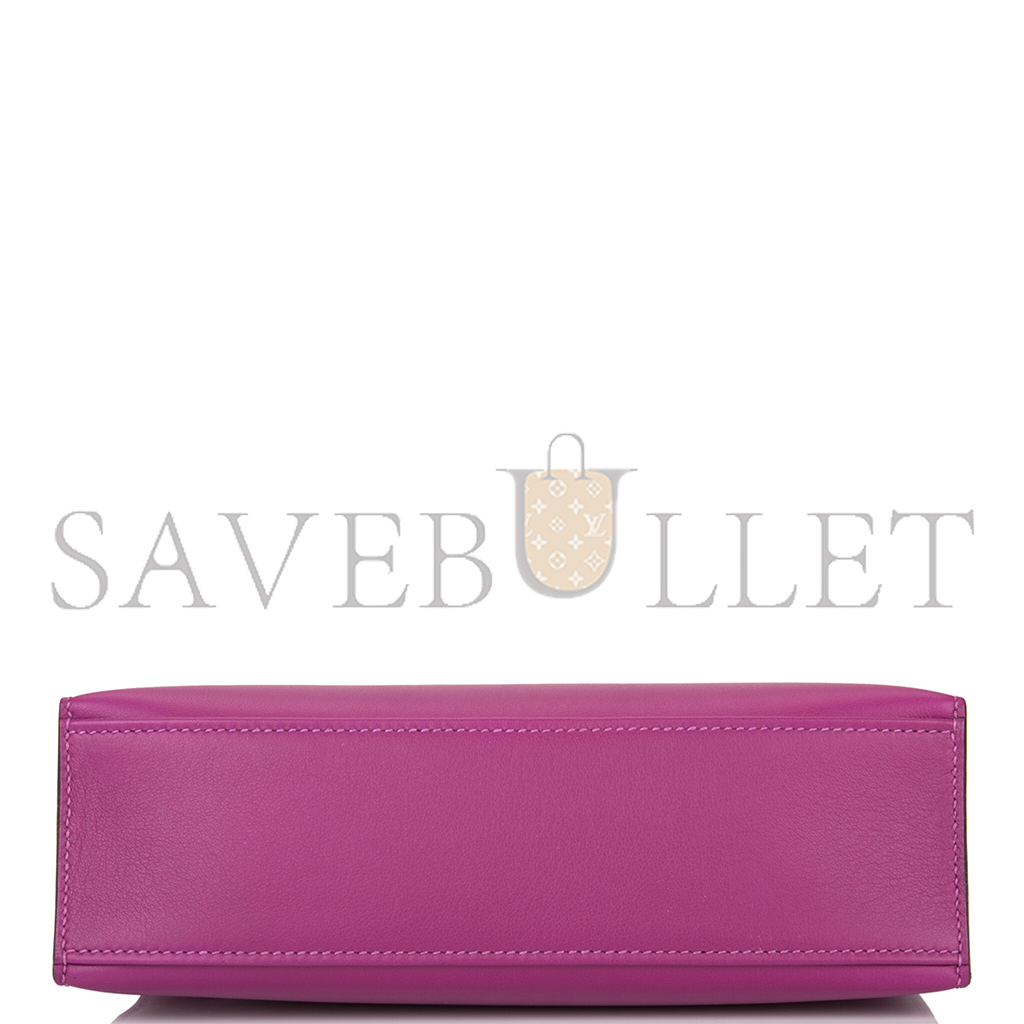 H**mes master anemone swift mini kelly pochette palladium hardware (22*14*7cm)